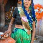 India Travel Writing Expedition - Temple Lady