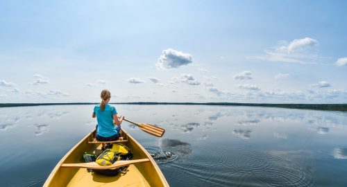 Pro photographer Danny Warren saw the potential for taking a saleable image while on a leisurely canoeing trip