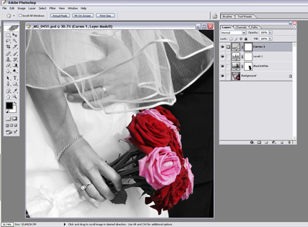 Photoshop: Spot Coloring Black and White Photos