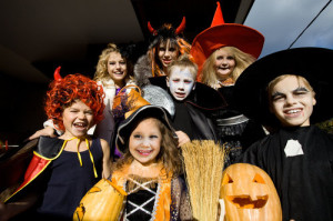 kids on halloween